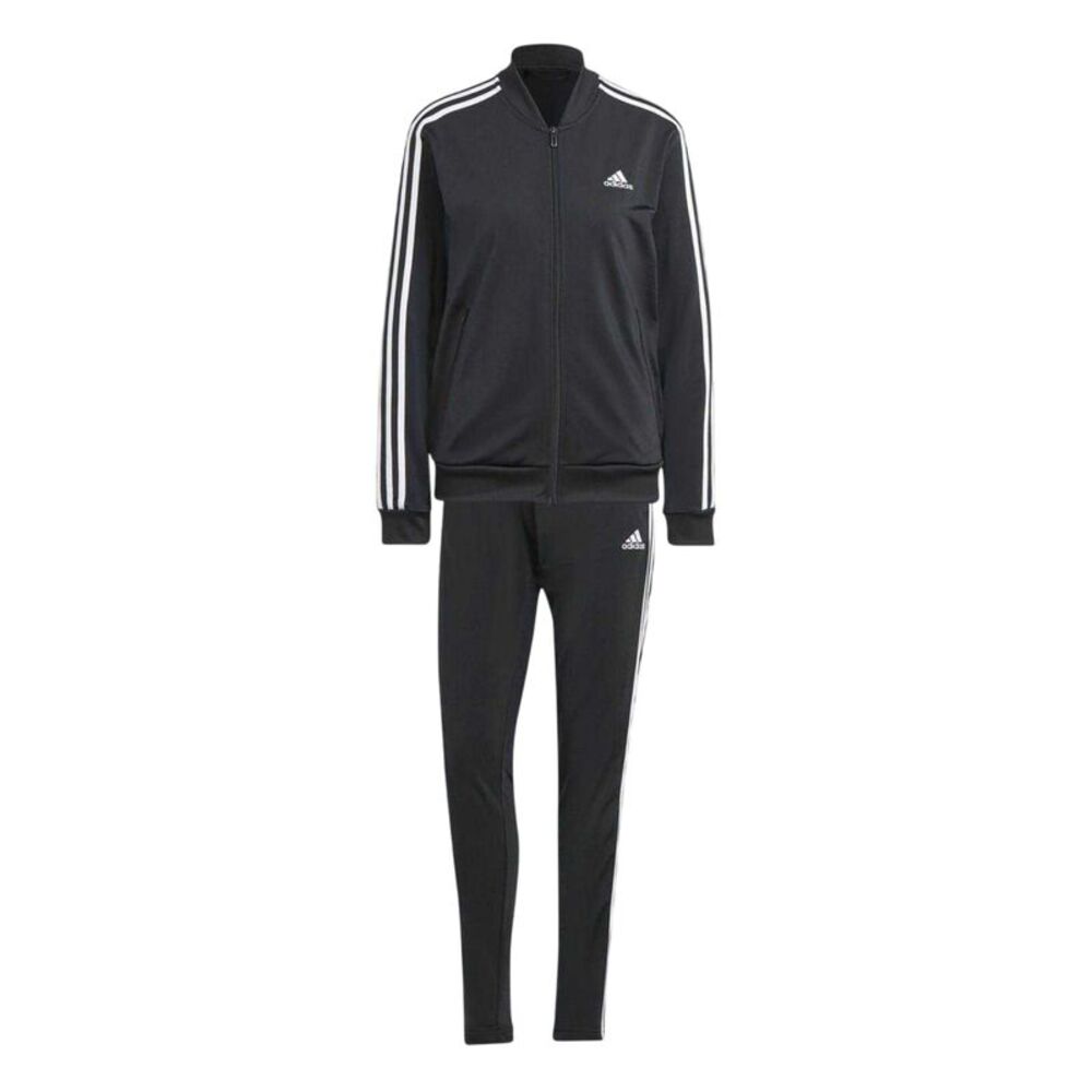 Adidas Womens/Ladies Back 2 Basics Tracksuit Set / Black/White